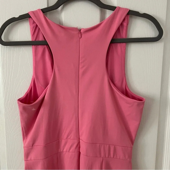 Cynthia Rowley Womens Mini Dress Pink Small Sculpted  Sheath V-Neck‎ Sleeveless - Picture 11 of 17